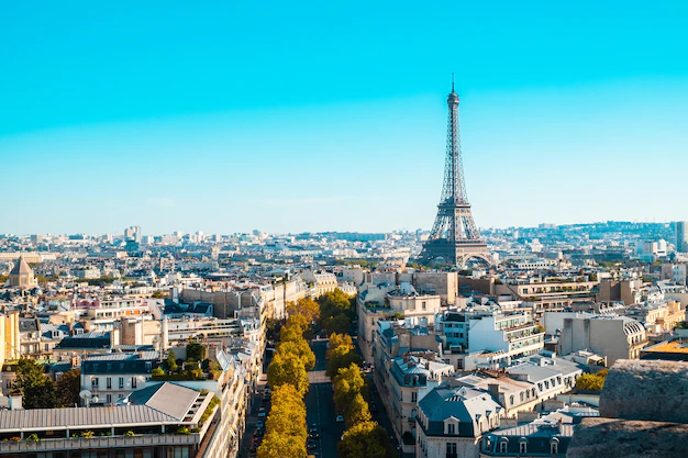 Paysage urbain dans la ville de Paris en France